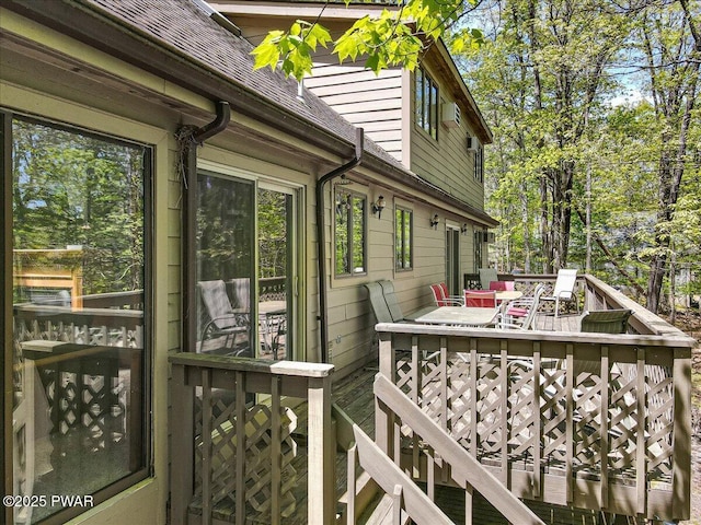 146 Cove Point Cir, Lakeville, PA 18438 - view of wooden deck