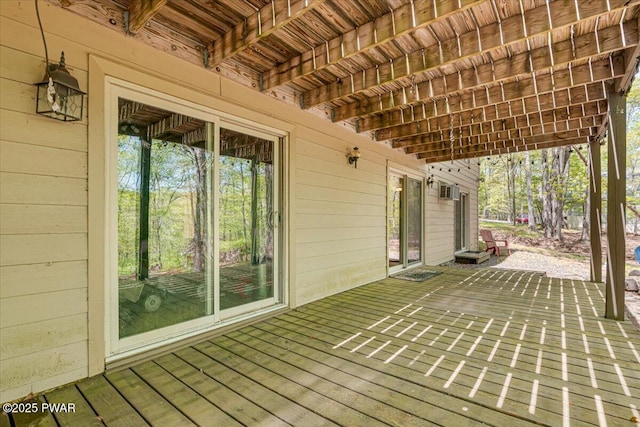 146 Cove Point Cir, Lakeville, PA 18438 - view of wooden terrace