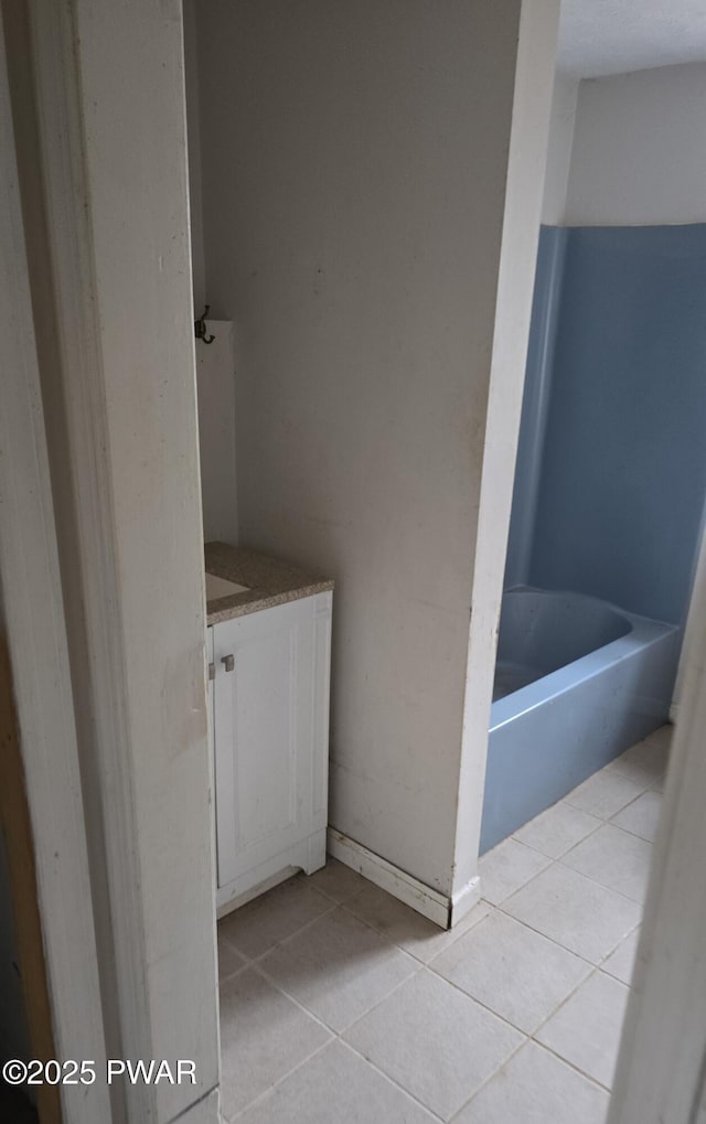 171 Flatbrook Way, Milford, PA 18337 - bathroom featuring a bath, tile patterned floors, and vanity