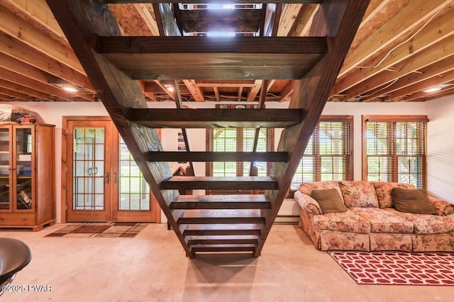 29 Tanglewood Ln, Lake Ariel, PA 18436 - stairway with concrete flooring