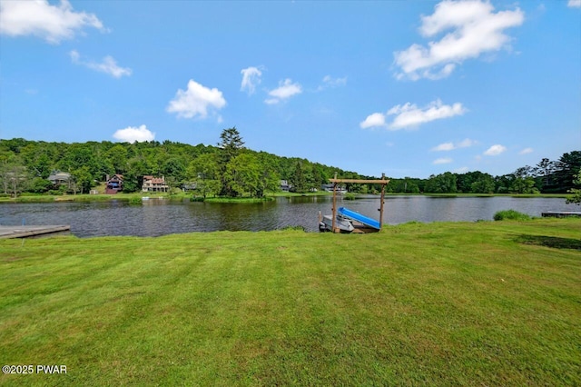 29 Tanglewood Ln, Lake Ariel, PA 18436 - water view featuring a heavily wooded area