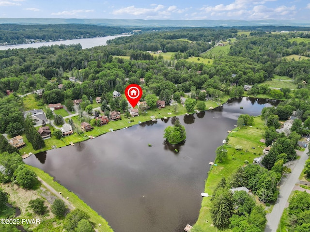 29 Tanglewood Ln, Lake Ariel, PA 18436 - drone / aerial view of a nearby body of water and a forest