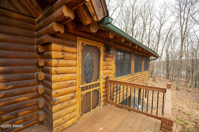 view of wooden terrace