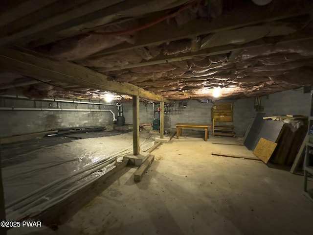 view of basement