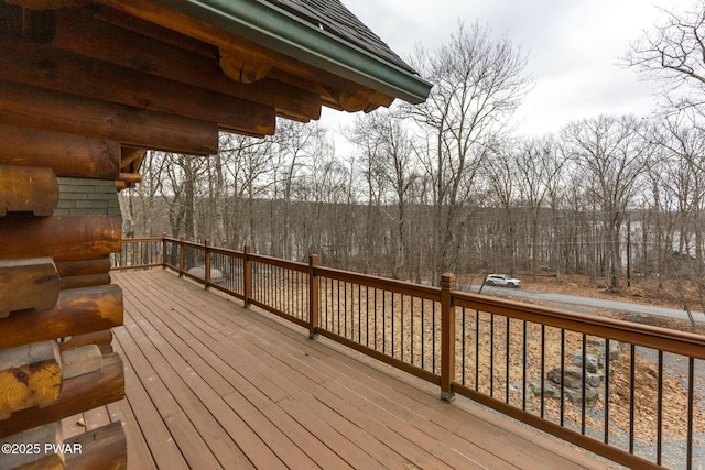 view of wooden terrace