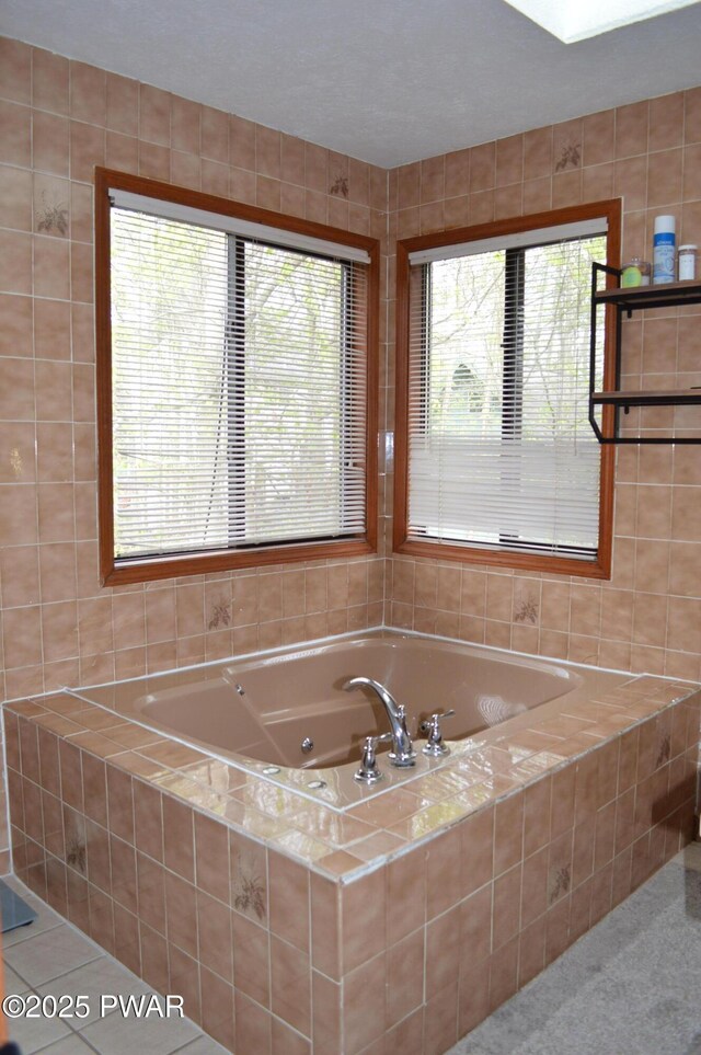 6372 Baltic Ave, Tobyhanna, PA 18466 - bathroom featuring a bath and tile patterned floors