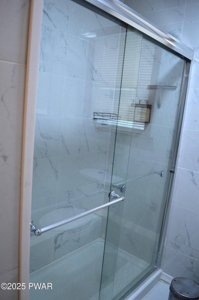 6372 Baltic Ave, Tobyhanna, PA 18466 - bathroom featuring a shower stall