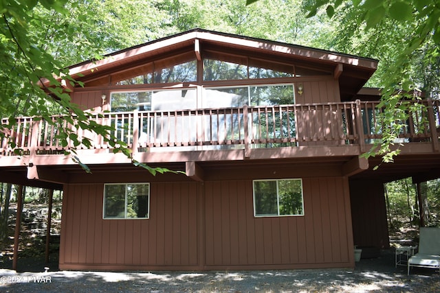 exterior space with a wooden deck