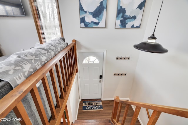2894 S Fairway Dr, Lake Ariel, PA 18436 - foyer entrance featuring wood finished floors