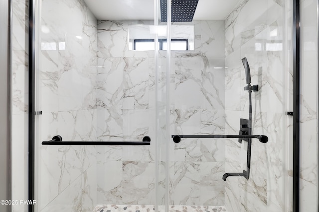 2894 S Fairway Dr, Lake Ariel, PA 18436 - full bathroom featuring a marble finish shower