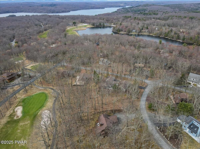 105 Beechwood Ln, Greentown, PA 18426 - drone / aerial view featuring a water view