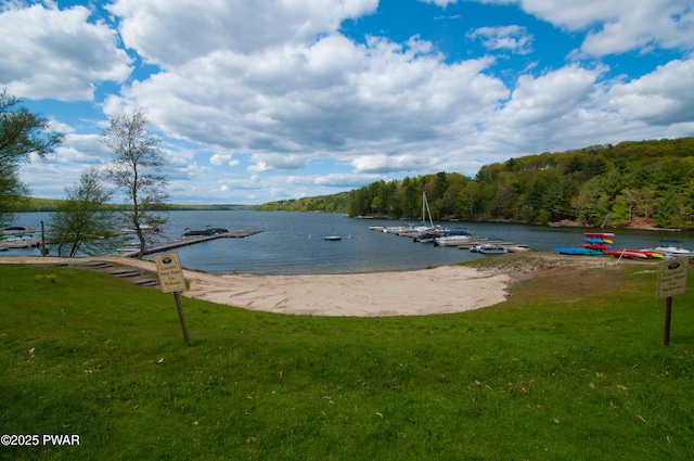 105 Beechwood Ln, Greentown, PA 18426 - property view of water with a dock