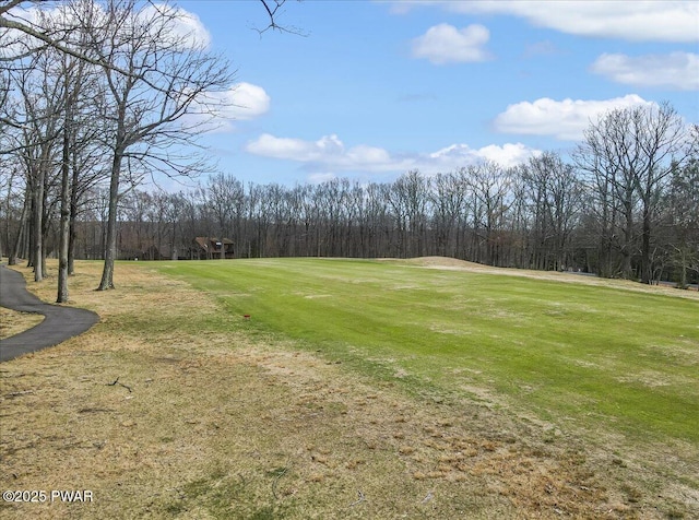 105 Beechwood Ln, Greentown, PA 18426 - view of community featuring a view of trees and a lawn