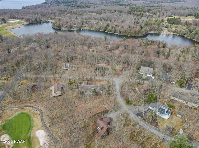 105 Beechwood Ln, Greentown, PA 18426 - birds eye view of property with a water view