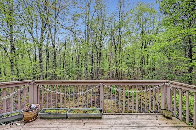 808 Pioneer Ct, Lackawaxen, PA 18435 - view of wooden deck