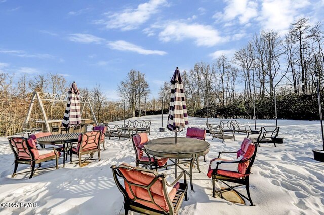 2557 Long Pond Rd, Long Pond, PA 18334 - view of snow covered patio