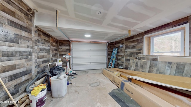 214 Twin Lakes Rd, Shohola, PA 18458 - garage with wooden walls
