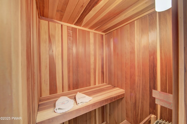 116 Rainbow Dr, Lackawaxen, PA 18435 - sauna featuring wood walls