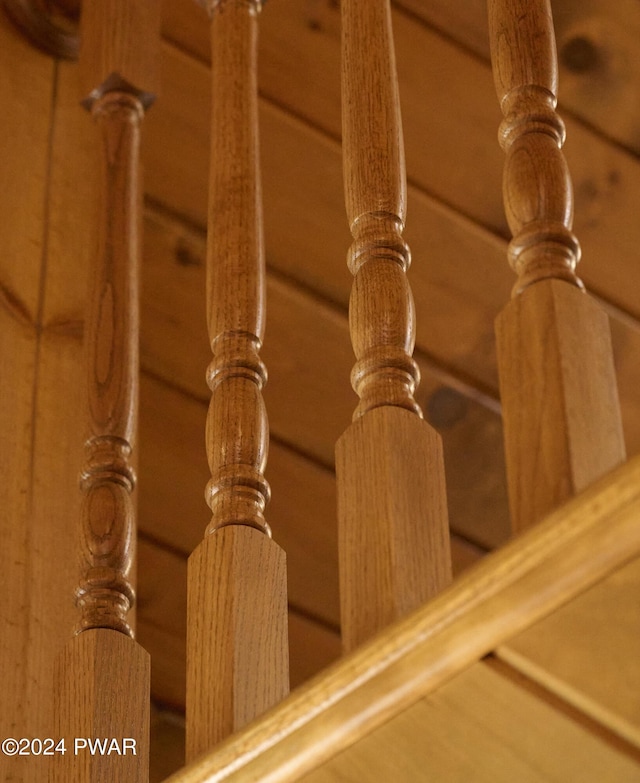 interior details with rustic walls