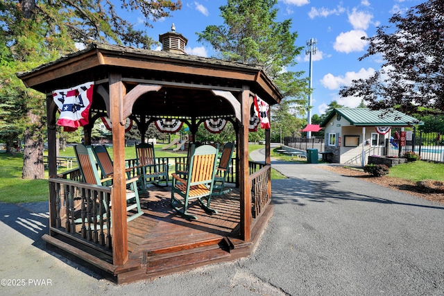380 Falling Waters Blvd, Lackawaxen, PA 18435 - view of property's community featuring an outbuilding and a gazebo