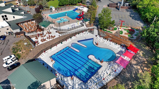 380 Falling Waters Blvd, Lackawaxen, PA 18435 - aerial view of a pool area