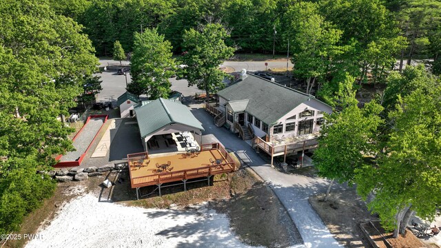 380 Falling Waters Blvd, Lackawaxen, PA 18435 - aerial view of property and surrounding area