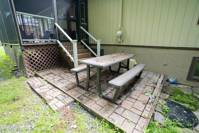 28 Woodcrest Ln, Lake Ariel, PA 18436 - view of patio with a sunroom