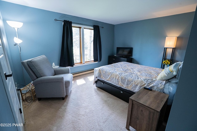 28 Woodcrest Ln, Lake Ariel, PA 18436 - bedroom with carpet and baseboard heating