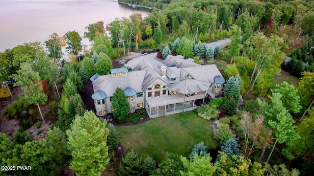 130 Calico Ct, Paupack, PA 18451 - aerial view featuring a water view