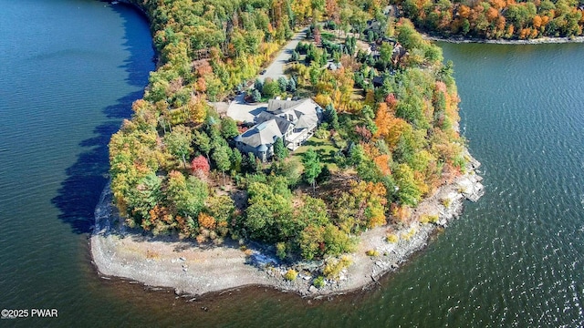 130 Calico Ct, Paupack, PA 18451 - bird's eye view with a water view