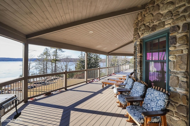 130 Calico Ct, Paupack, PA 18451 - view of wooden terrace