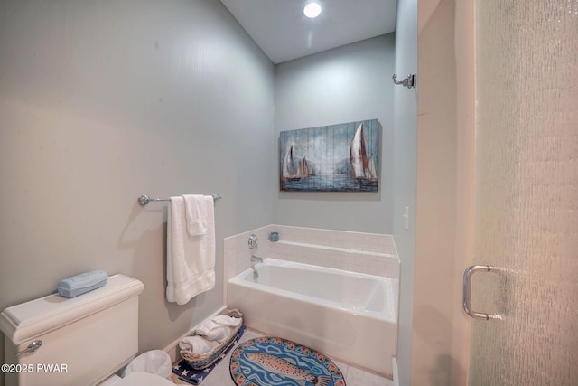 130 Calico Ct, Paupack, PA 18451 - full bathroom featuring a garden tub and toilet