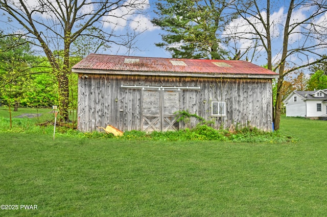 view of outbuilding featuring an outdoor structure