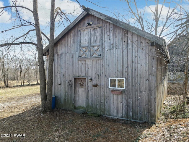view of barn