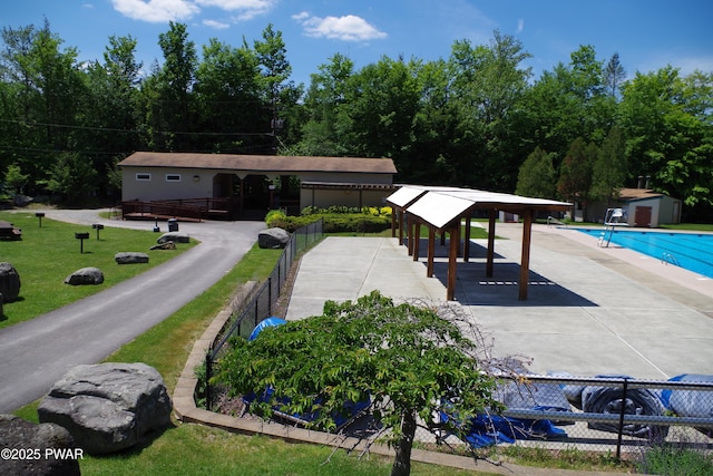 19 Cherokee Ct Lot 4168, Lake Ariel, PA 18436 - community pool featuring a storage unit and a gazebo