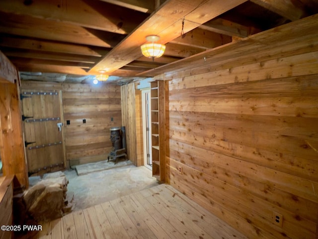 17 Applegate Rd, Lake Ariel, PA 18436 - unfinished basement featuring wood walls