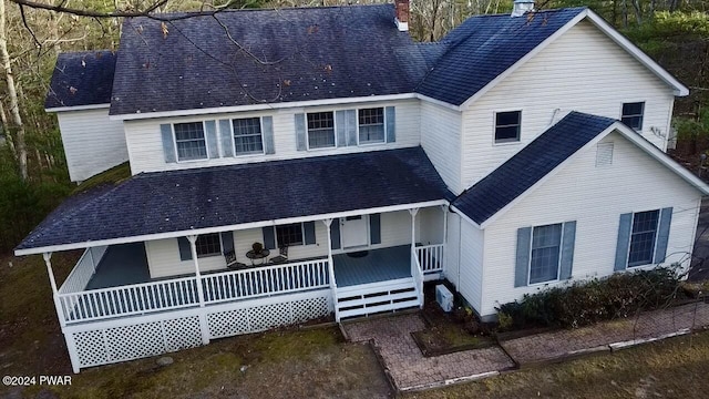 view of front of house with covered porch