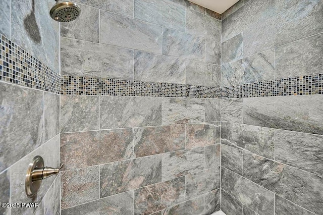 room details featuring tiled shower