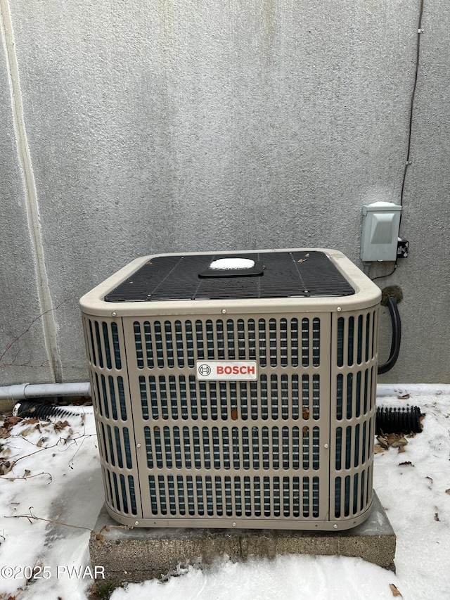 exterior details with cooling unit