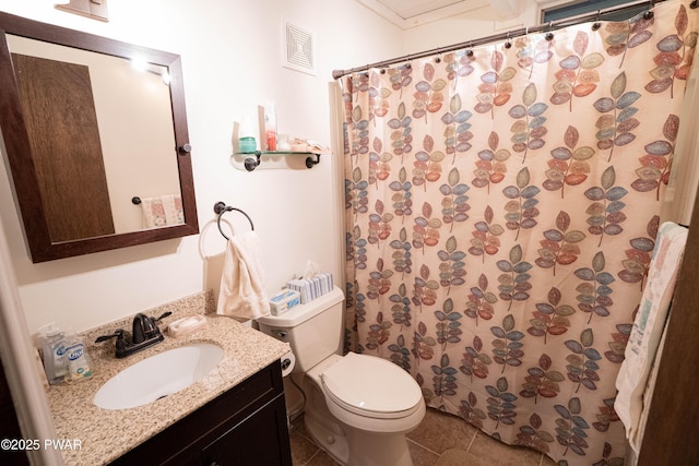 28 Lakewood Dr, Lake Ariel, PA 18436 - bathroom with vanity, tile patterned flooring, and curtained shower