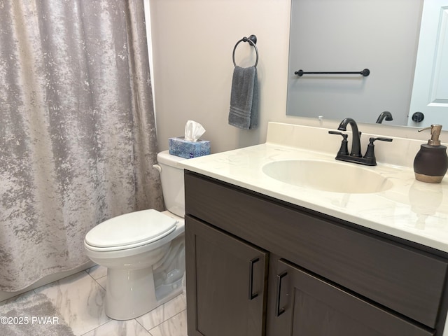 1006 Redlawn Ln, Lake Ariel, PA 18436 - bathroom featuring vanity and marble finish floors