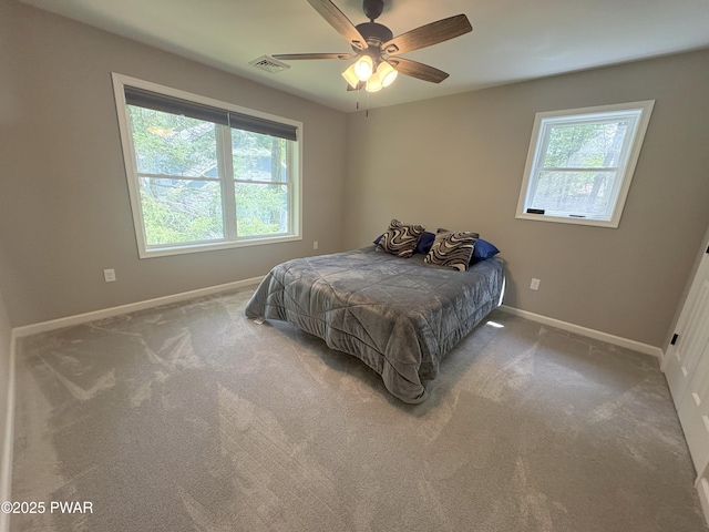 1006 Redlawn Ln, Lake Ariel, PA 18436 - carpeted bedroom featuring baseboards and ceiling fan