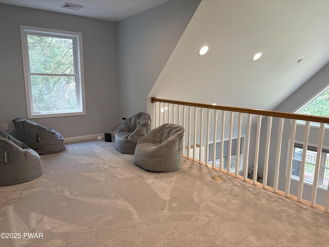 1006 Redlawn Ln, Lake Ariel, PA 18436 - sitting room featuring carpet floors, healthy amount of natural light, and recessed lighting