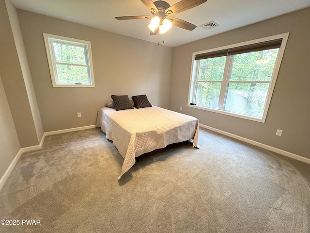 1006 Redlawn Ln, Lake Ariel, PA 18436 - carpeted bedroom with baseboards and ceiling fan