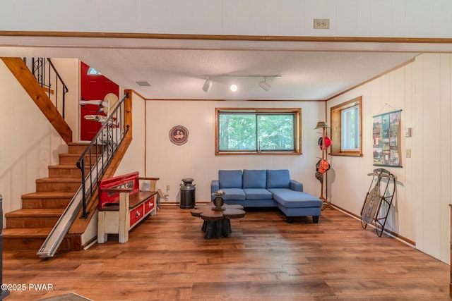 53 Windsor Rd, Hawley, PA 18428 - living room featuring wood finished floors and stairway