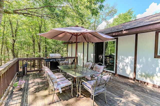 53 Windsor Rd, Hawley, PA 18428 - wooden deck featuring outdoor dining space
