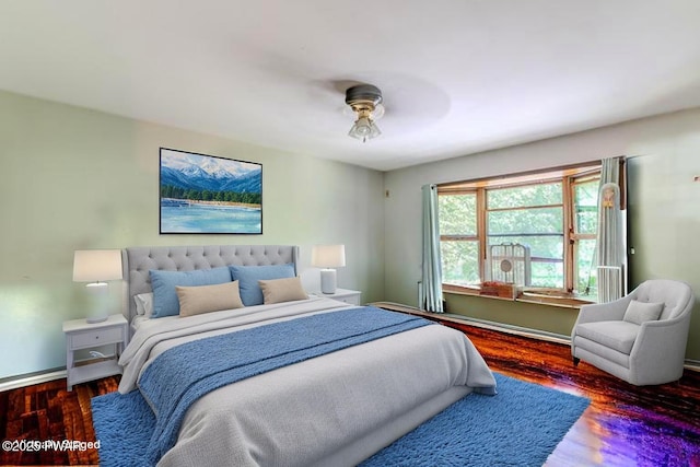 53 Windsor Rd, Hawley, PA 18428 - bedroom featuring wood finished floors and a ceiling fan