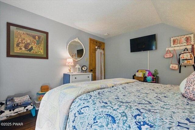 1057 K Ln, Gouldsboro, PA 18424 - bedroom featuring wood finished floors and vaulted ceiling
