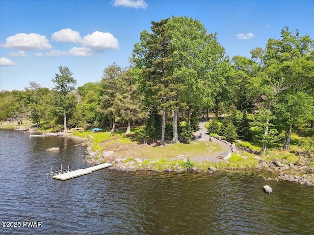 1057 K Ln, Gouldsboro, PA 18424 - water view with a boat dock