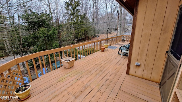 view of wooden terrace